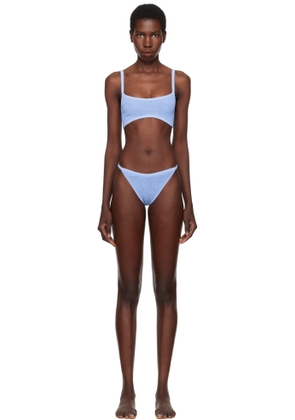 Hunza G Blue Tyler Tonal Bikini