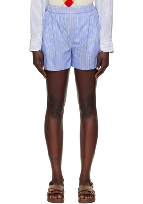 Marni Blue Striped Shorts