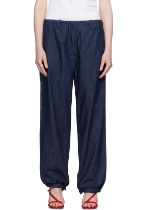 Dries Van Noten Navy Drawstring Jeans