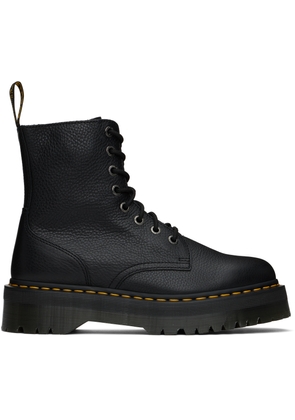 Dr. Martens Black Jadon Pisa Leather Boots