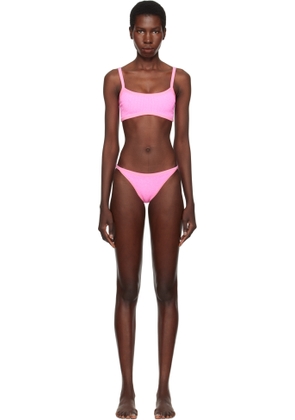 Hunza G Pink Tyler Tonal Bikini
