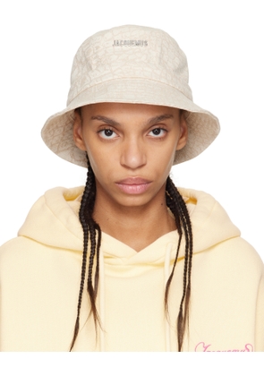 JACQUEMUS Beige 'The Gadjo' Bucket Hat