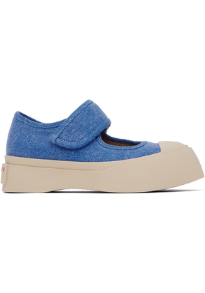 Marni Blue Pablo Mary Jane Ballerina Flats