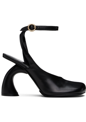 Dries Van Noten Black Asymmetric Heels