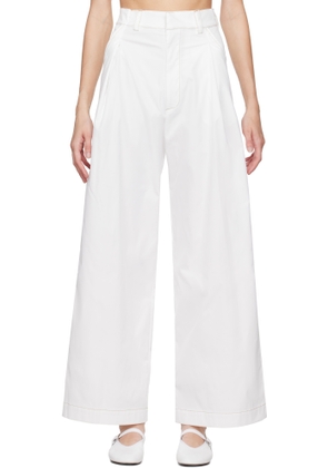 Kika Vargas White Olympe Trousers
