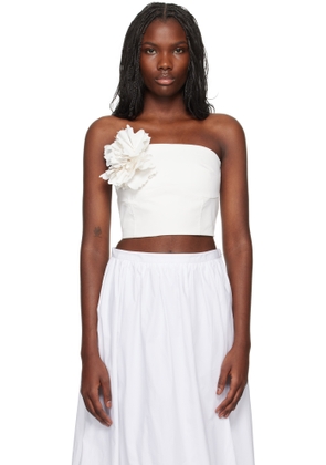 Kika Vargas SSENSE Exclusive White Gioconda Bandeau Top