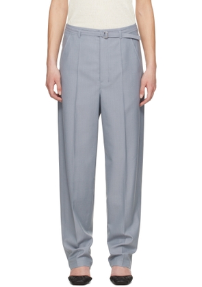 LEMAIRE Blue Belted Tailored Trousers