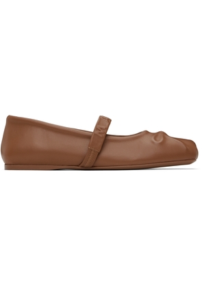 Marni Brown Mary Jane Ballerina Flats