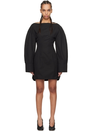 JACQUEMUS Black La Casa 'The Casaco shirt dress' Minidress