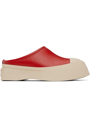 Marni Red Pablo Sabot Slip-on Loafers