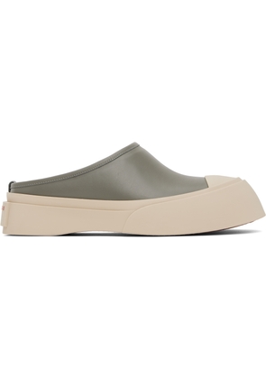 Marni Gray Pablo Sabot Slip-on Loafers