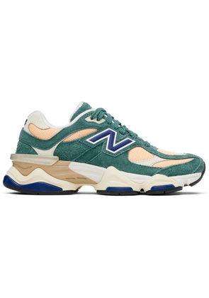 New Balance Green & Orange 9060 Sneakers