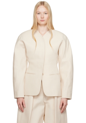 JACQUEMUS Beige La Croisière 'The Ovalo' Blazer