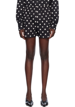 Moschino Black Allover Polka Dots Shorts