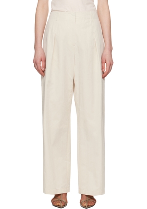 LE17SEPTEMBRE Off-White Relaxed Trousers