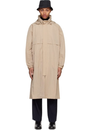 LE17SEPTEMBRE Beige Hooded Paneled Coat