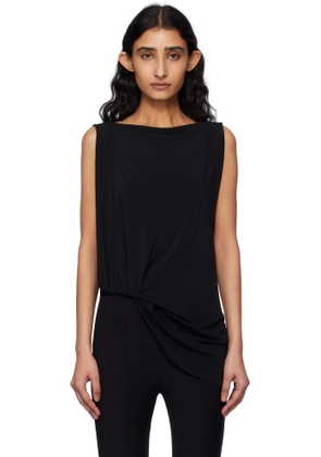 JACQUEMUS Black La Croisière 'The Peplo' Top