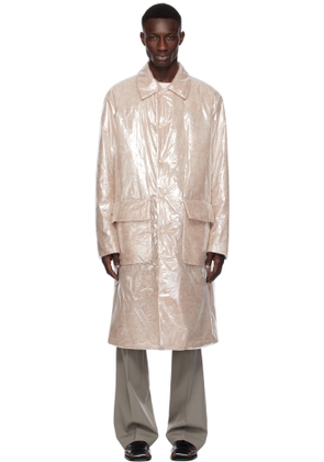 Dries Van Noten Beige Loose Fit Mac Coat