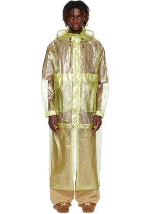 Dries Van Noten Yellow Sheer Taffeta Coat
