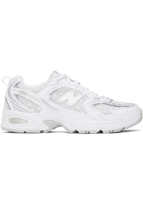 New Balance Silver & White 530 Sneakers