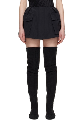 sacai Black Grosgrain Skort