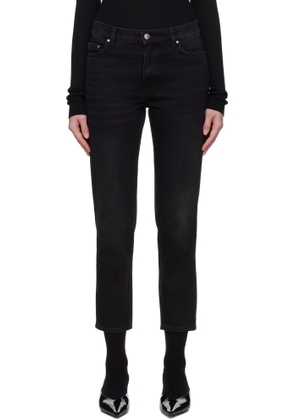 TOTEME Black Low Taper Jeans