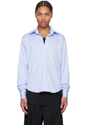 ABRA Blue Twisted Collar Shirt