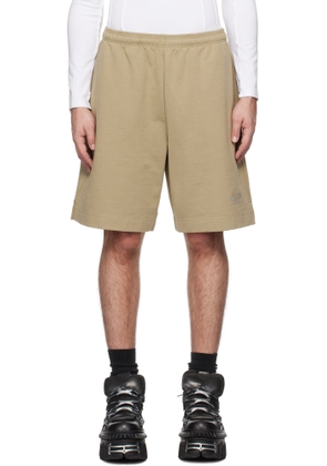 VETEMENTS Khaki Oval Logo Shorts