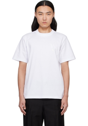 sacai White WTAPS Edition Flock Print T-shirt