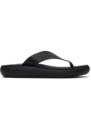 Ancient Greek Sandals Black Charys Comfort Flip-Flops