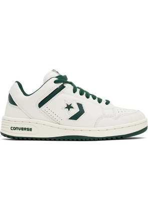 Converse Off-White & Green Weapon Low Top Sneakers