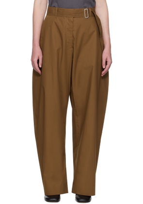 Studio Nicholson Tan Doring Cotton Trousers
