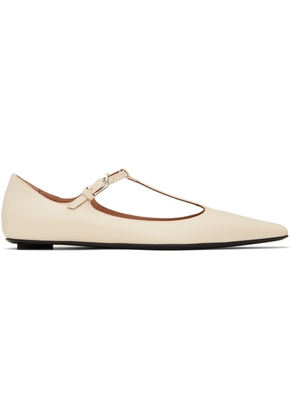 The Attico Off-White Juno Ballerina Flats
