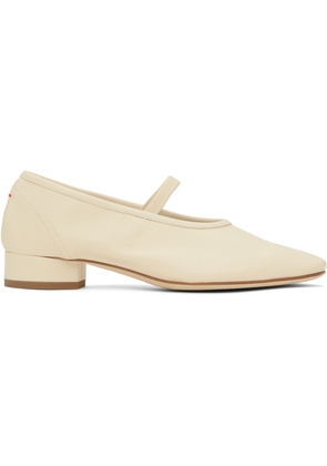 Aeyde Beige Pippa Leather Ballerina Flats