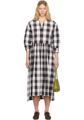 Toogood White & Brown 'The Cook' Midi Dress