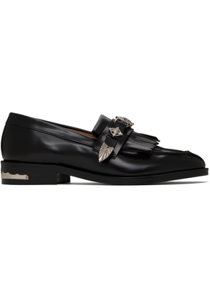 Toga Pulla Black Metal Loafers