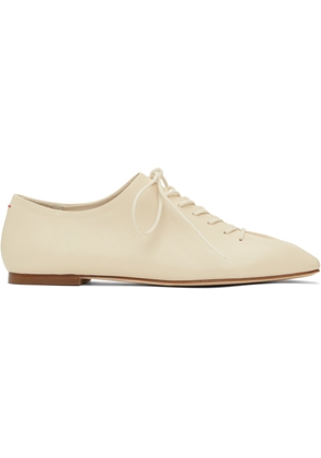 Aeyde Off-White Isla Nappa Leather Derbys