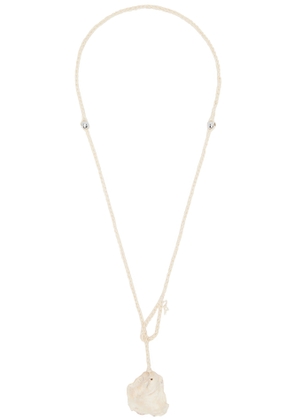 OUR LEGACY Beige Crochet Catch Necklace