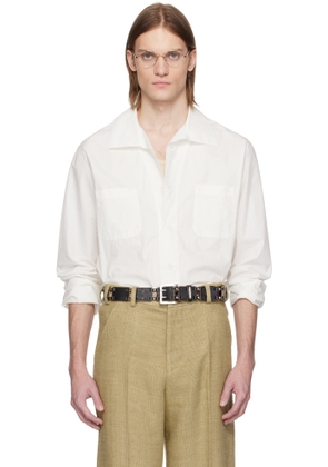 OUR LEGACY White Funnel Shirt