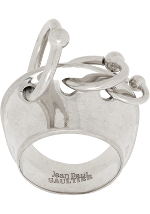 Jean Paul Gaultier Silver 'The Piercing' Ring