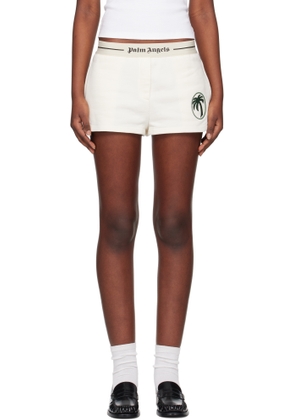 Palm Angels Off-White Oval Palm Sweat Shorts