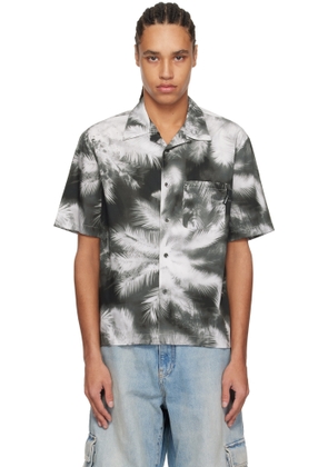 Palm Angels Black & Gray Blueprint Palms Shirt