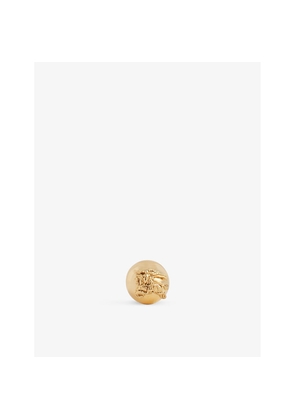 Womens Burberry Ekd Sphere Yellow Gold-Plated Brass Stud Earrings