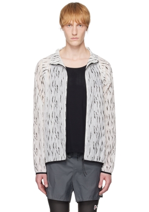 OVER OVER White & Black Taffeta Jacket