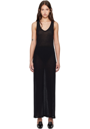 GIA STUDIOS Black Ete Maxi Dress