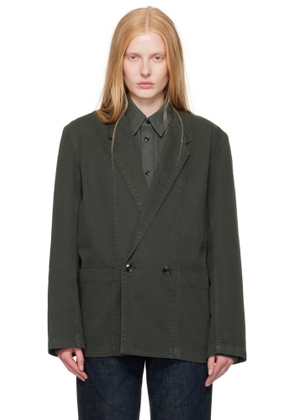 LEMAIRE Navy Workwear Denim Blazer