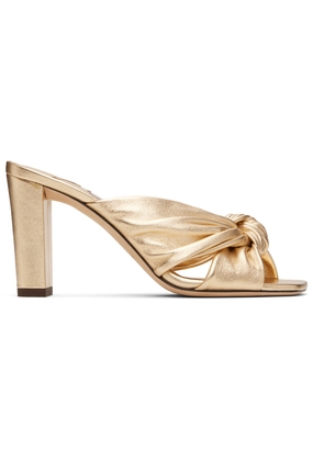 Jimmy Choo Gold Avenue 85 Heeled Sandals