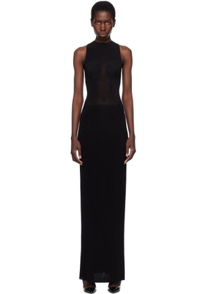 Jean Paul Gaultier Black 'The Conical' Maxi Dress