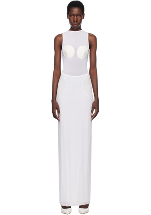 Jean Paul Gaultier White 'The Conical' Maxi Dress