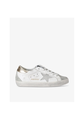 Womens Golden Goose Women's Superstar 11921 Star Leather Low-Top Trainers